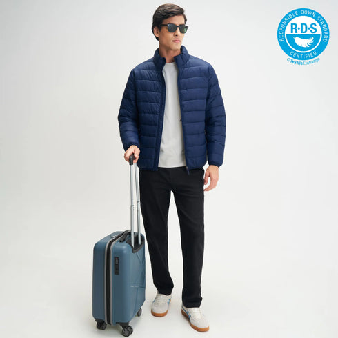 XYXX Ultra-Light Puffer Jacket - Navy Blue
