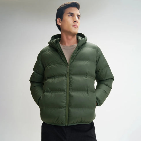 XYXX Ultra-Warm Puffer Jacket- Army Green