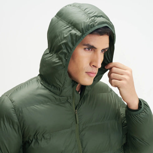 XYXX Ultra-Warm Puffer Jacket- Army Green