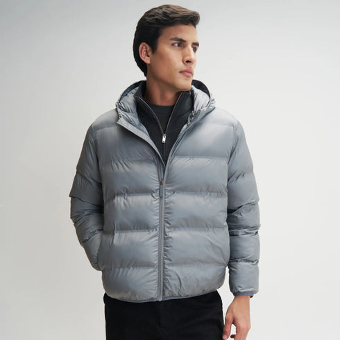 XYXX Ultra-Warm Puffer Jacket - Ash Grey