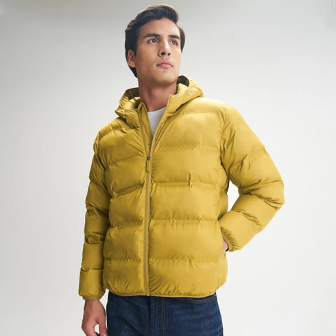XYXX Ultra-Warm Puffer Jacket - Ochre Yellow