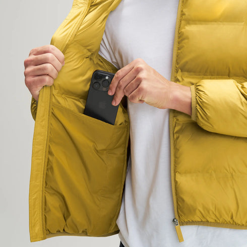 XYXX Ultra-Warm Puffer Jacket - Ochre Yellow