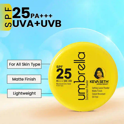 Keya Seth Aromatherapy Umbrella Sunscreen Powder SPF 25 with PA+++ UV Protection