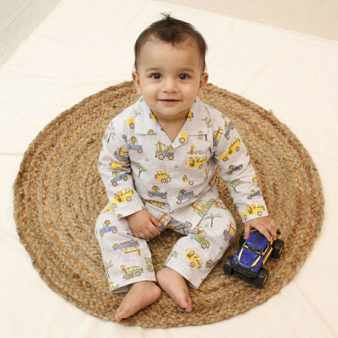 Bachpan kids wear New Born Unisex Night Wear -Multi Colour