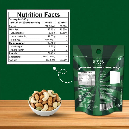 SAO Foods Unsalted Roasted Premium Magic Mix