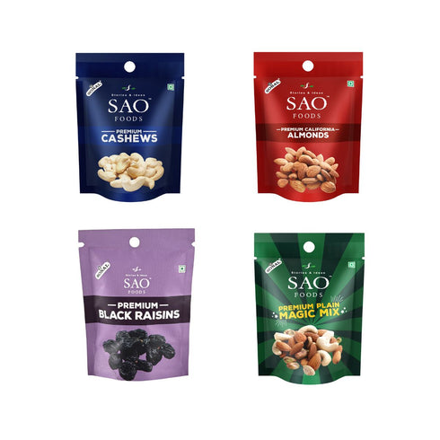 SAO Foods Unsalted Roasted Assorted Dry Fruits