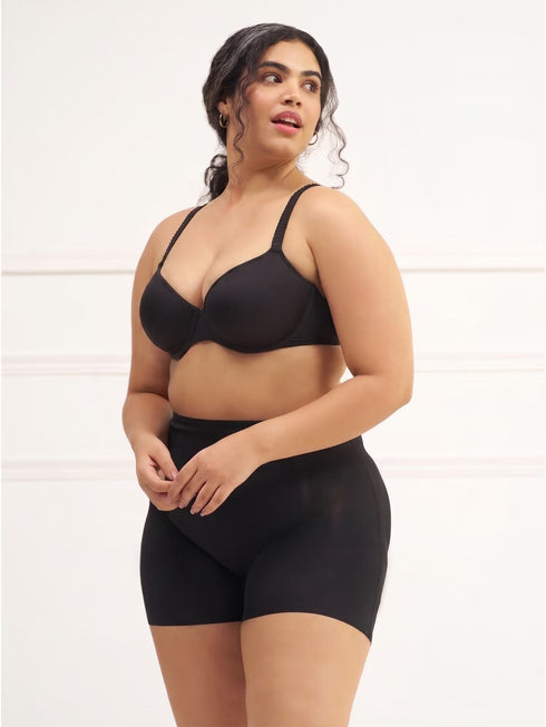 UNDERNEAT Soft Coverage T-Shirt Bra - Black
