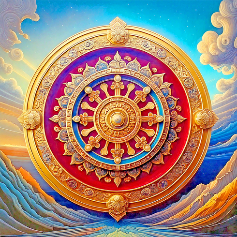 Back Drop India Divya Dharma Chakra