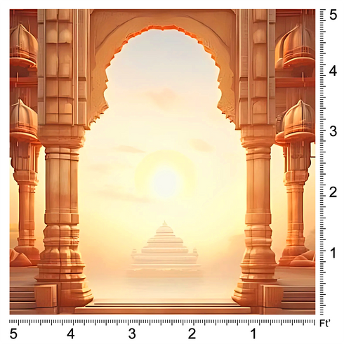 Back Drop India Divya Prabhat Darshan