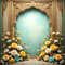 Back Drop India Floral Divine Arch