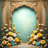 Back Drop India Floral Divine Arch
