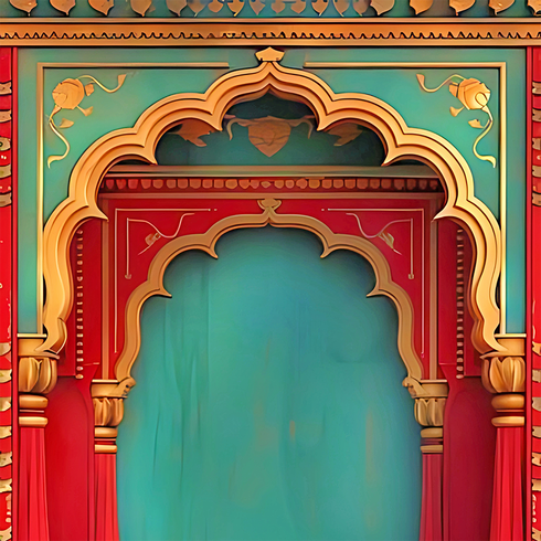 Back Drop India Regal Indian Archway