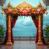 Back Drop India Regal Mandap by the Sea