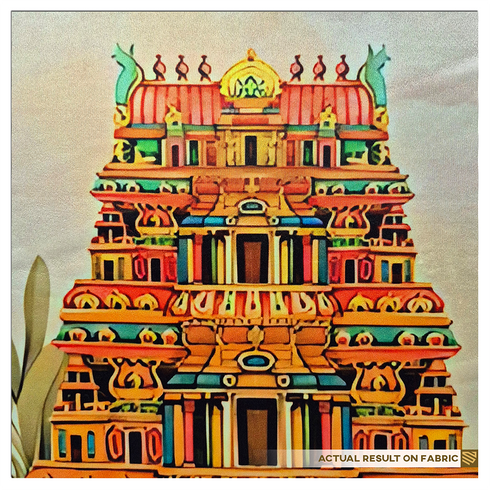 Back Drop India Divine Tranquility of the Southern Temple