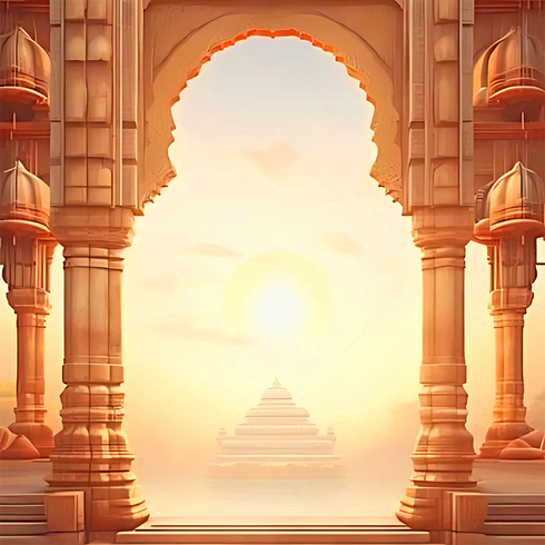Back Drop India Divya Prabhat Darshan