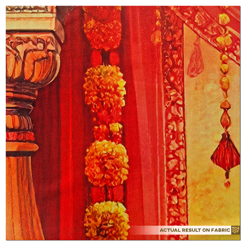 Back Drop India Temple Stage