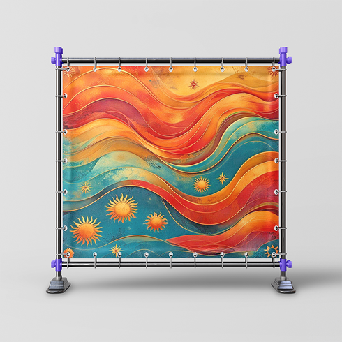 Back Drop India Rhythms of Sun and Waves