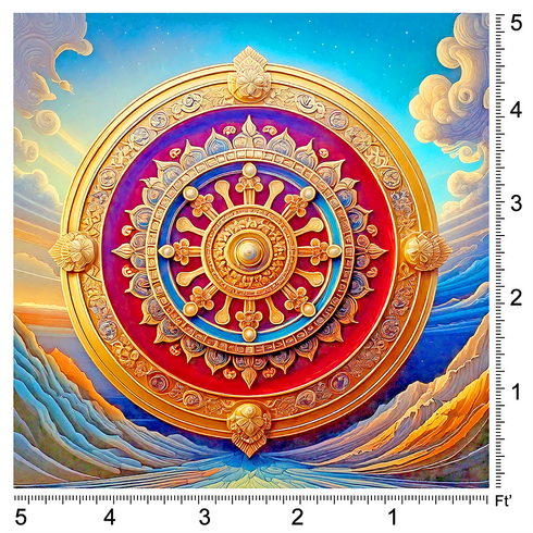 Back Drop India Divya Dharma Chakra