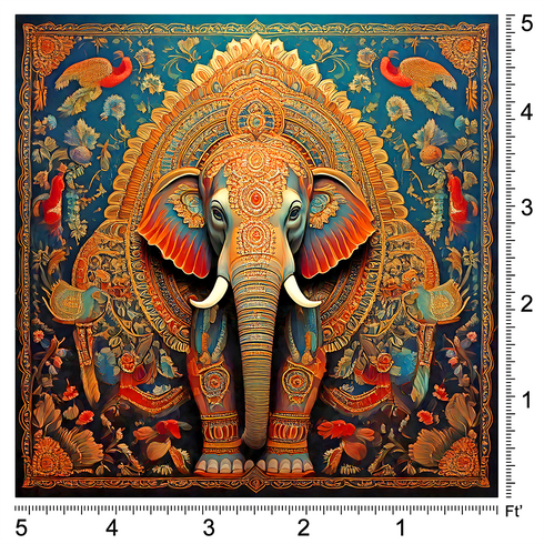 Back Drop India Elephant of Grandeur