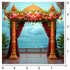 Back Drop India Regal Mandap by the Sea