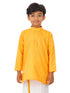 Ramraj Cotton Boys Fantastic Kurta & White Dhoti Set Yellow FS1