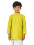 Ramraj Cotton Boys Fantastic Kurta & White Dhoti Set Green FS2