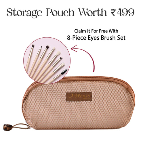 Milagro Beauty Eye Essential Makeup Brush Collection+ Brush Bag