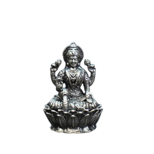 Pure Silver Antique Dhanalaxmi Sitting On Lotus 5.29G By Mahita Collections