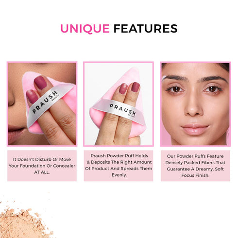 Praush Soft Focus Powder Pizza Puff