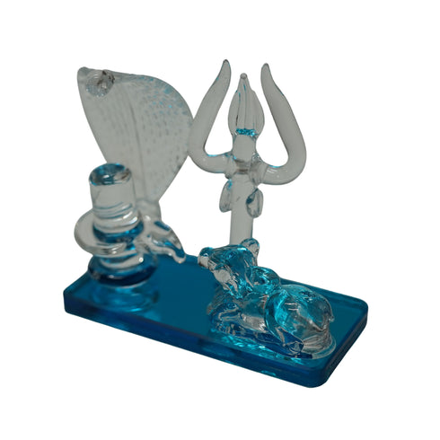 Glass Shivling Set for Puja & Meditation
