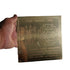 Brass Devi Kamla Yantra 7x7 Inches for Pooja