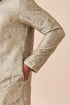 Manyavar Light Grey Jacquard Kurta Pajama