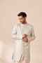 Manyavar Ice Blue Achkan Indo Western
