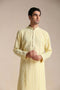 Manyavar Mellow Yellow Chikankari Embroidered Kurta Set