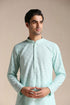 Manyavar Mint Green Chikankari Embroidered Kurta Set