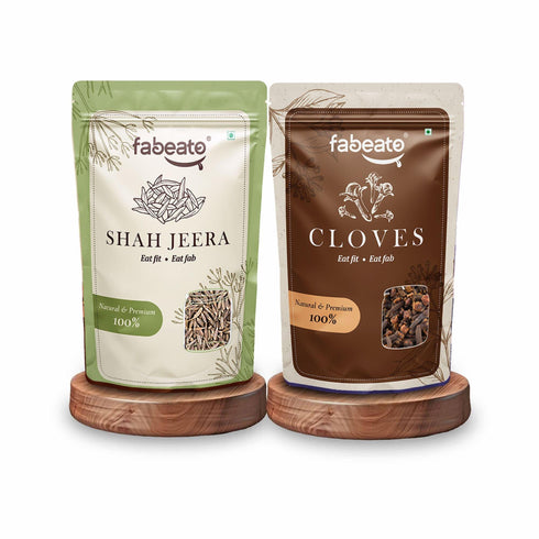 Fabeato Natural Premium Shah Jeera & Cloves Combo