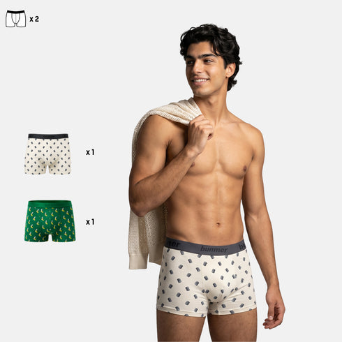 Bummer Cotton Stretch Trunks - 2 Pack