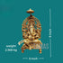 Tamas Brass Chowki Ganesha | Free Luxury Gift Box