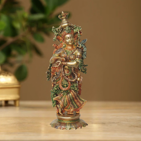 Brass Radha Statue 14.34Kg