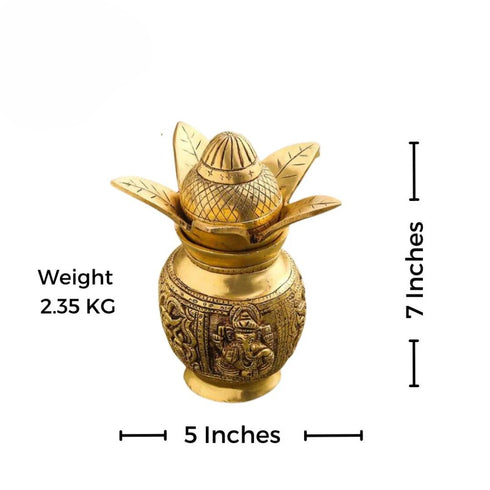 Tamas Brass Kalash - A Symbol of Sacred Serenity