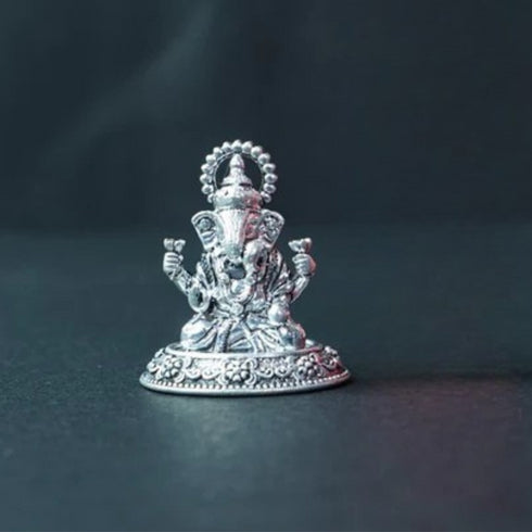 Pure Silver Antique Ganesh 15.67g By Mahita Collections
