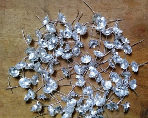 Pure Silver Flowers Pack of 108 26 grams