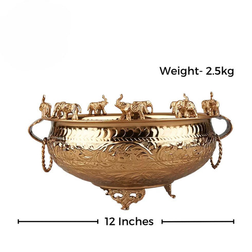 Tamas Two Toned Brass Urli