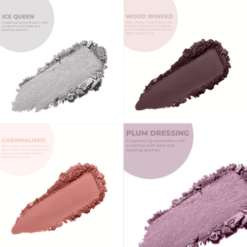 Moraze Cosmetics 4 Stunning Eyeshadows Combo Free Eyeliner