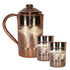 Pure Copper 1 liter Water Jug with 2 Free Copper Glasses