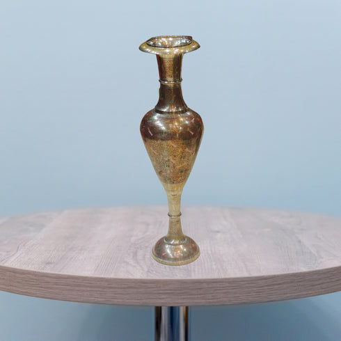 Brass Coloured Flower Vase With Handwork 4.05Kg