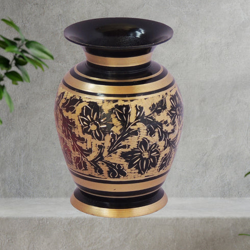 Brass Flower Pot Vase 0.21Kg