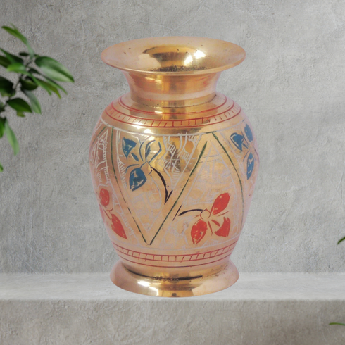 Brass Flower Pot Vase 0.22Kg