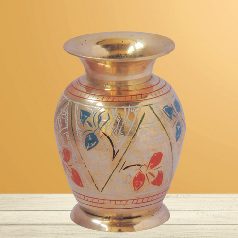 Brass Flower Pot Vase 0.22Kg