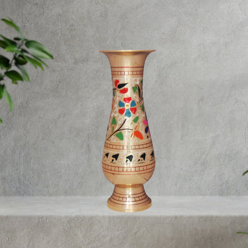 Brass Flower Pot Vase 0.39Kg